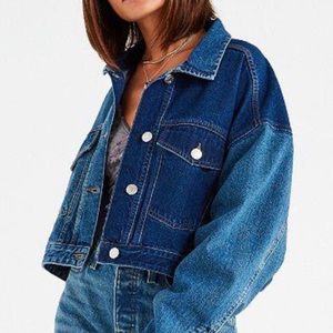 Urban Outfitters cropped jean jacket